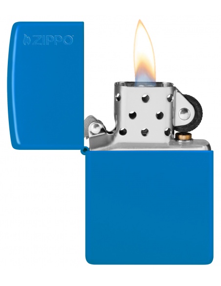 Brichetă Zippo 48628ZL Classic Sky Blue Matte with Zippo Logo