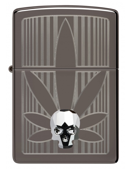 Brichetă Zippo 48773 Cannabis Design and Crystal Skull
