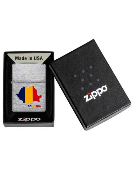 Brichetă Zippo 200/CI013052 Romania Map of Romania