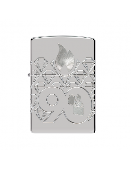 Brichetă Zippo 48461 90th Anniversary Armor Sterling Silver Collectible