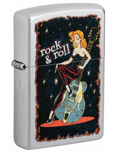 Brichetă Zippo 48930 Cool Chick Pinup Rock n Roll